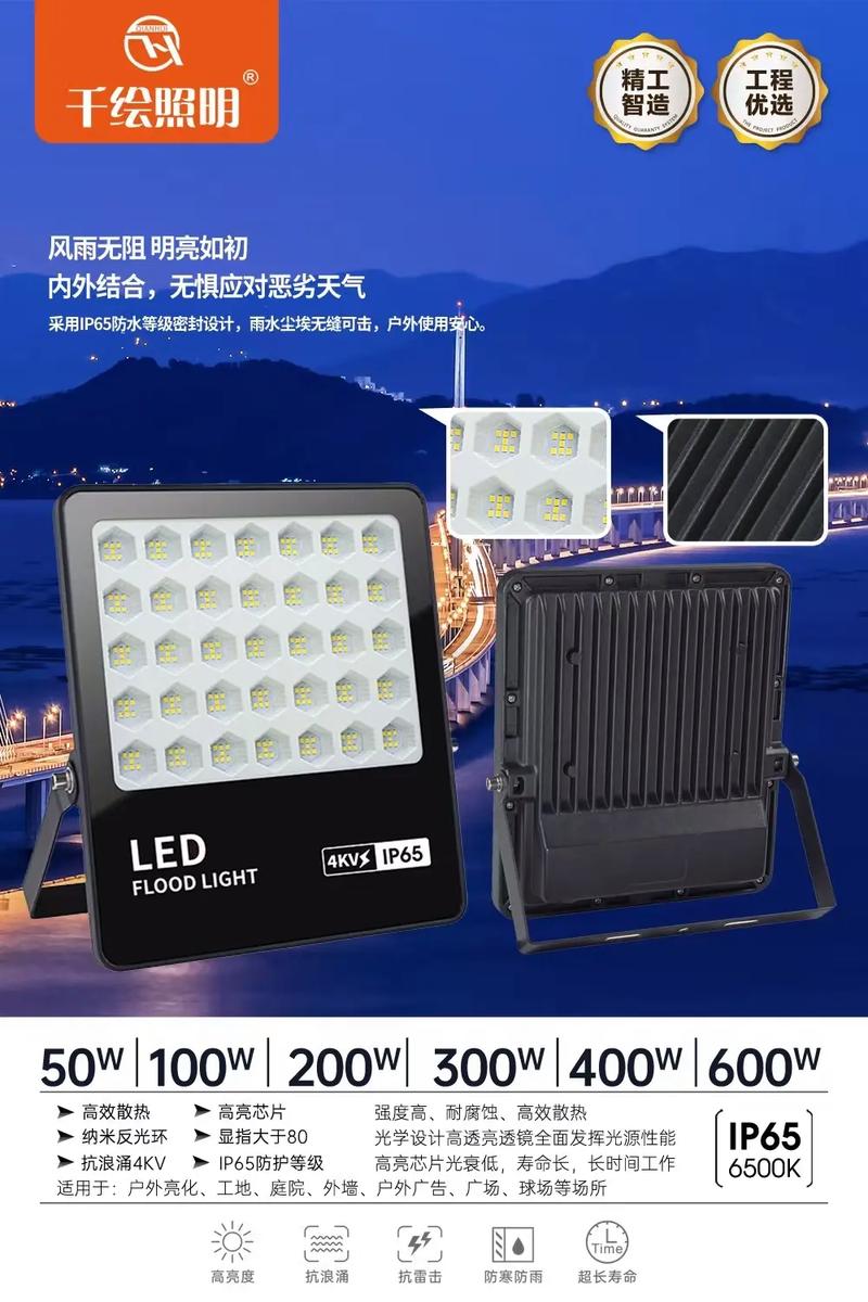 100瓦到1000瓦工厂投光灯选购指南 从参数到实战的照明方案